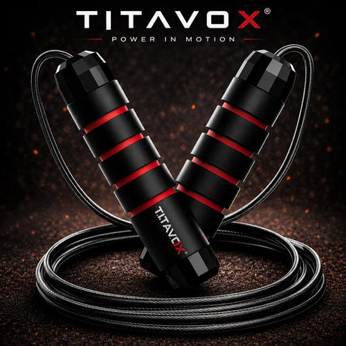 TITAVOX Velocity Rope™ | Adjustable Speed Jump Rope for Cardio & Fat Burn