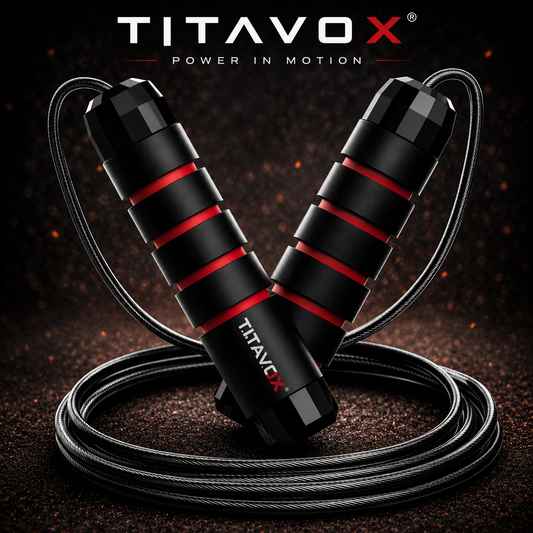 TITAVOX Velocity Rope™ | Adjustable Speed Jump Rope for Cardio & Fat Burn